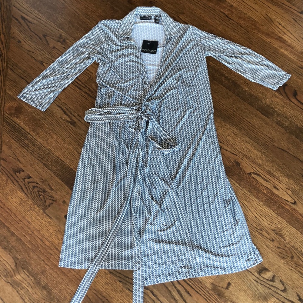 Black and White Misses Printed Dress